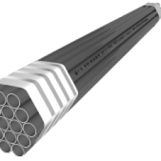 Plastic-coated seamless steel pipe